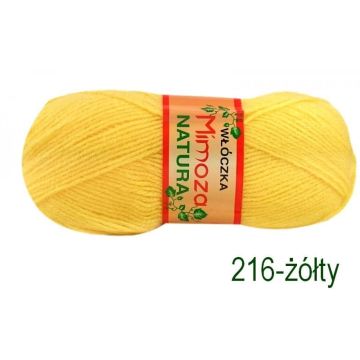 Włóczka MIMOZA 216 żółty