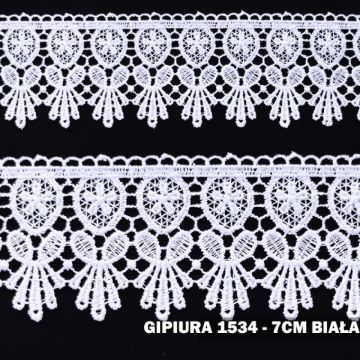 Gipiura 1534  7 cm biała