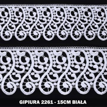 Gipiura numer  2261 15 cm biała