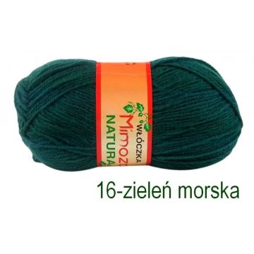 Włóczka MIMOZA 63 zieleń morska