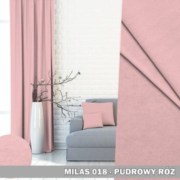 Gotowa zasłona na taśmie Milas 018 róż