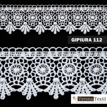 Gipiura motek numer 112 5 cm biała