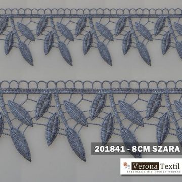 Gipiura motek 201841 8 cm szara