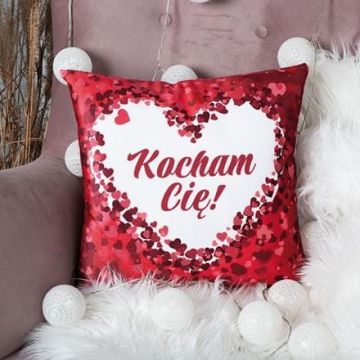 POSZEWKA KOCHAM CIĘ  CZERWONA WALENTYNKI