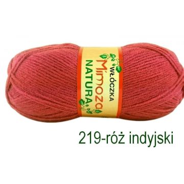 Włóczka MIMOZA 219 róż indyjski