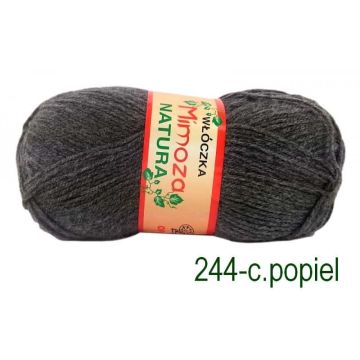 Włóczka MIMOZA 244 c.popiel