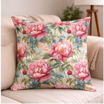 Poszewka Dekoracyjna Welwetowa 45x45 PEONY