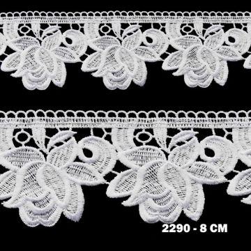 Gipiura numer 2290 8 cm biała