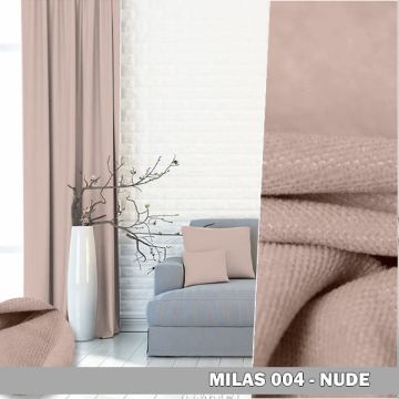 Gotowa zasłona na taśmie Milas 004 nude