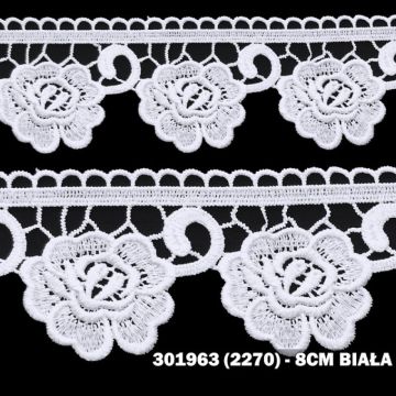 Gipiura motek 2270 8 cm biała