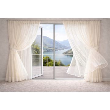 FIRANKA FANTAZYJNA WOAL ECRU WYS/300 CM FIRANA – na metry (cena za 1 mb)