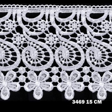 Gipiura motek 3469 15 cm biała
