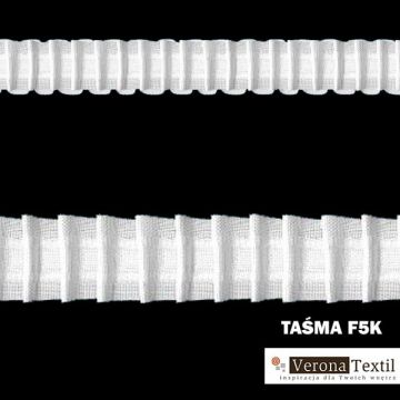 Taśma marszcząca 2,5 cm F5K ołówek bawełna 1:2