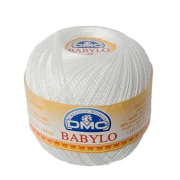 Kordonek DMC Babylo 100 g BLANC, grubość 30