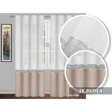 Firana GLAMOUR puder taśma