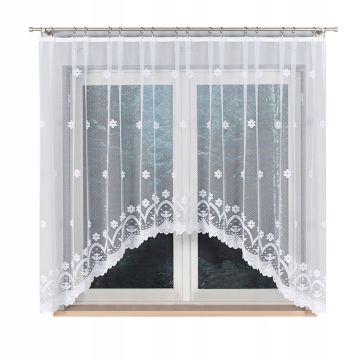 FIRANKA GOTOWA ŻAKARDOWA ŁUK 160X300 4421 FLORENTYNA WIOSENNA PROMOCJA