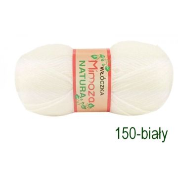 Włóczka MIMOZA 150 biała
