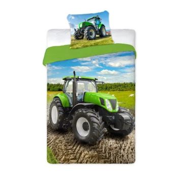 Pościel bawełniana 160x200 Traktor Turbo 006