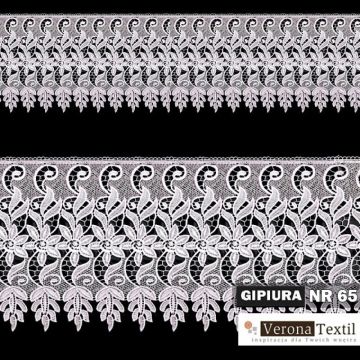 Gipiura numer 65 26 cm biała