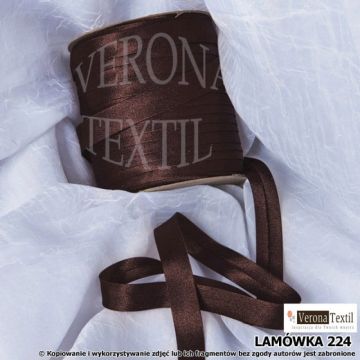 lamówka atłasowa 224 ciemny brąz