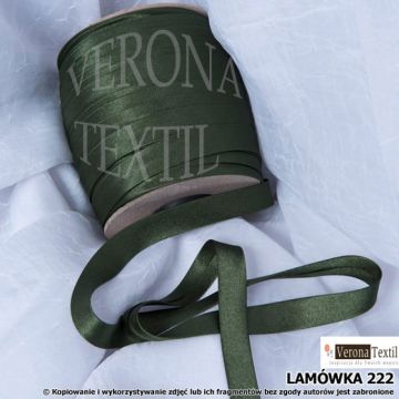 Lamówka atłasowa 222 ciemna zielona