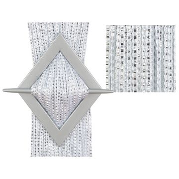 FIRANKA GOTOWA MAKARON PASKI 250X300 SREBRO NIĆ