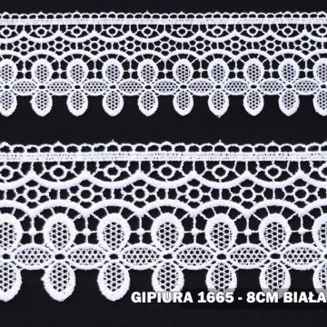 Gipiura 1665 8 cm biała