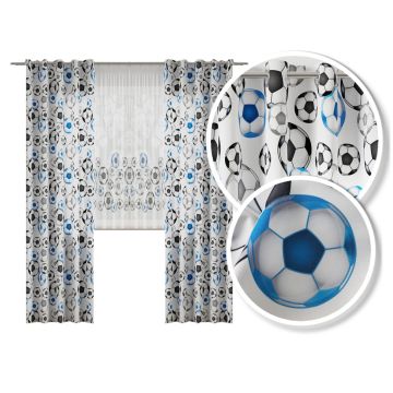 TKANINA ZASŁONOWA MATERIAŁ D00051/001/140 FUTBOL – na metry (cena za 1 mb)