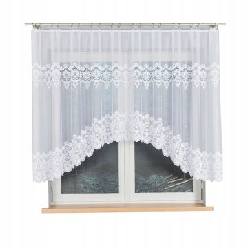 FIRANKA GOTOWA ŻAKARDOWA 140X300 18982 FIRANA ODPASOWANA ŁUK DARIA