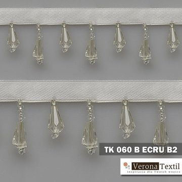 Tasiemka z koralikami 4060 B2 ecru
