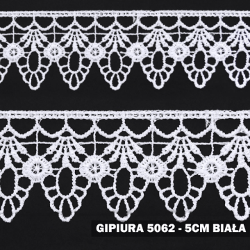 Gipiura 5062 5 cm biała