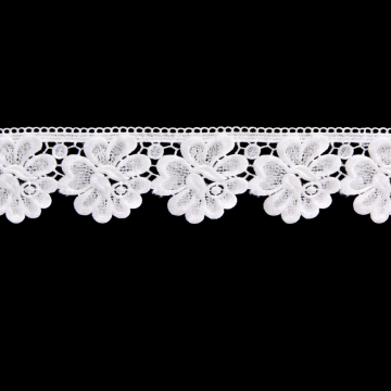 Gipiura motek numer 6053 8 cm biała
