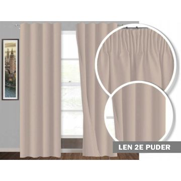 Zasłona na taśmie LEN-C puder