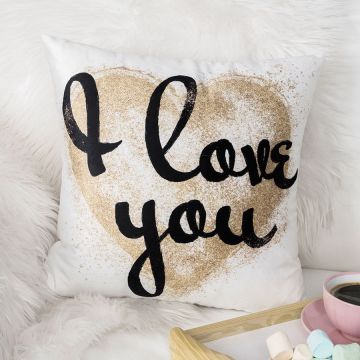 POSZEWKA GLITTER HEART WALENTYNKI