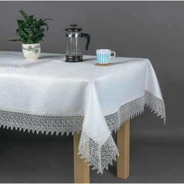 Bieżnik 70x150 144 plamoodporny z gipiurą biały