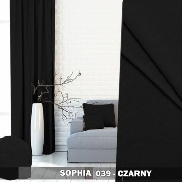 Tkanina Sofia czarna szer.150 – na metry (cena za 1 mb)