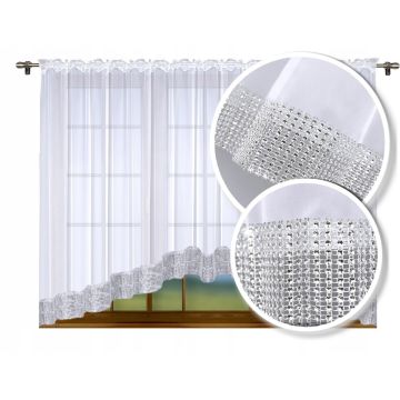 FIRANKA GOTOWA 160X300 ŁUK WOAL CYRKONIE DIAMENTY
