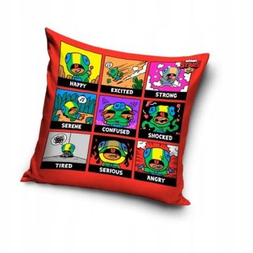 Poszewka dwustronna 100% mikrofibra 40x40  BRAWL STARS  BRAWL211006