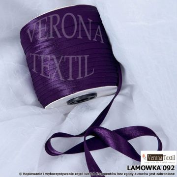 Lamówka atłasowa 92 ciemna fioletowa