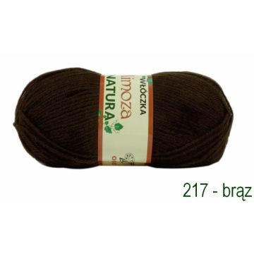 Włóczka MIMOZA 217 brąz