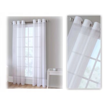 FIRANKA GOTOWA WOAL BIAŁY 230X140 NA PRZELOTKACH