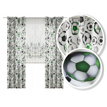 TKANINA ZASŁONOWA MATERIAŁ D00051/003/140 FUTBOL – na metry (cena za 1 mb)