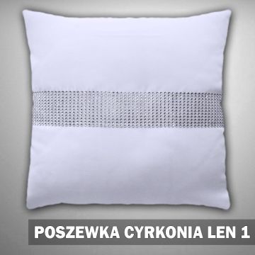 Poszewka 40x40 LEN1 001 cyrkonie