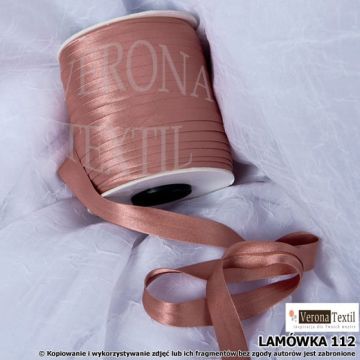 Lamówka atłasowa 112 brudny róż