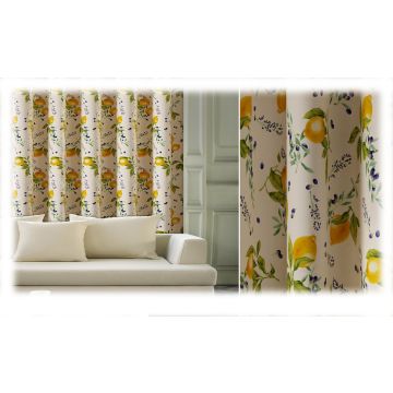 TKANINA ZASŁONOWA MATERIAŁ TZ 7030 067 CYTRYNY MB 140 – na metry (cena za 1 mb)