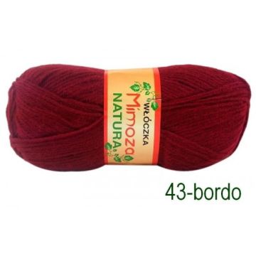 Włóczka MIMOZA 43 bordo
