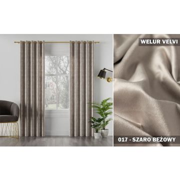 Gotowa zasłona velvi na taśmie 017